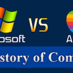 Zdjęcie okładkowe wpisu: Historia komputerów na przykładzie Microsoft i Apple [Infografika]