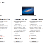 Zdjęcie okładkowe wpisu: Nowe Macbooki Pro – już są w Apple Online Store