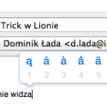 Zdjęcie okładkowe wpisu: Znaki diakrytyczne w MacOS X Lion