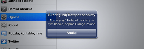 Zdjęcie okładkowe wpisu Uruchamianie Hotspota osobistego na nowym iPadzie w Orange [Aktualizacja]