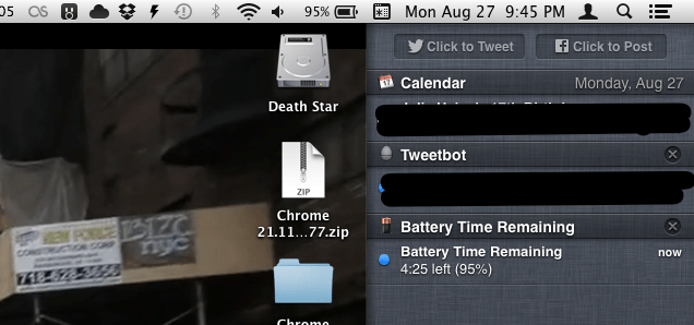 Zdjęcie okładkowe wpisu Czas pracy na baterii jako powiadomienie w OS X
