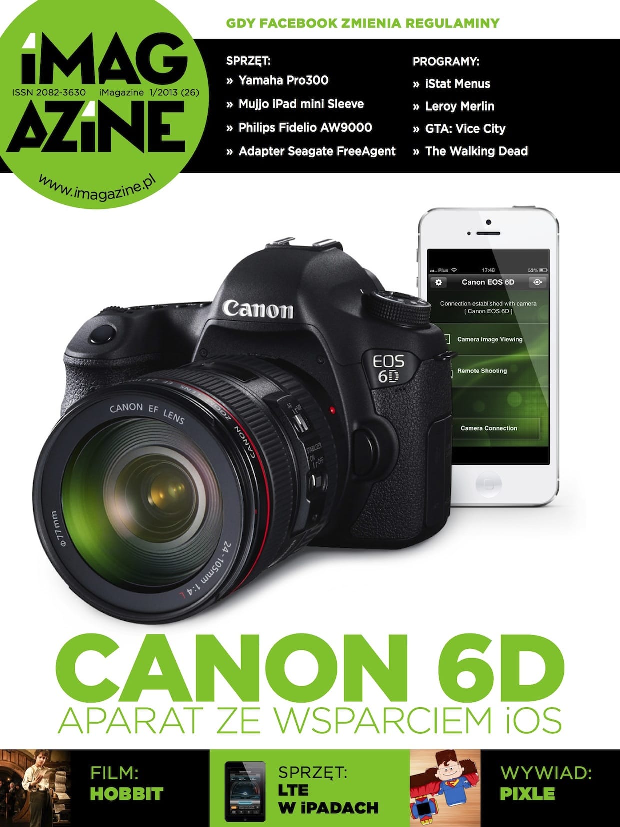 Zdjęcie okładkowe wpisu iMagazine 1/2013 – Canona EOS 6D i iOS