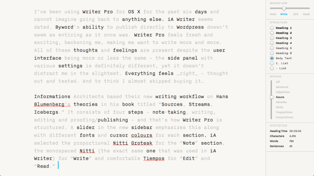 Writer Pro syntax 01