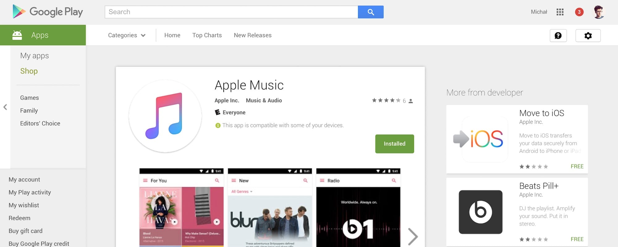 Zdjęcie okładkowe wpisu Apple Music w wersji beta dostępne na Androida
