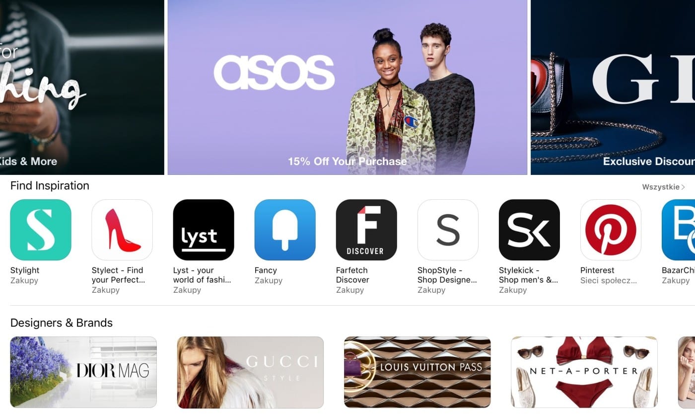 Zakupy – nowa kategoria w App Store