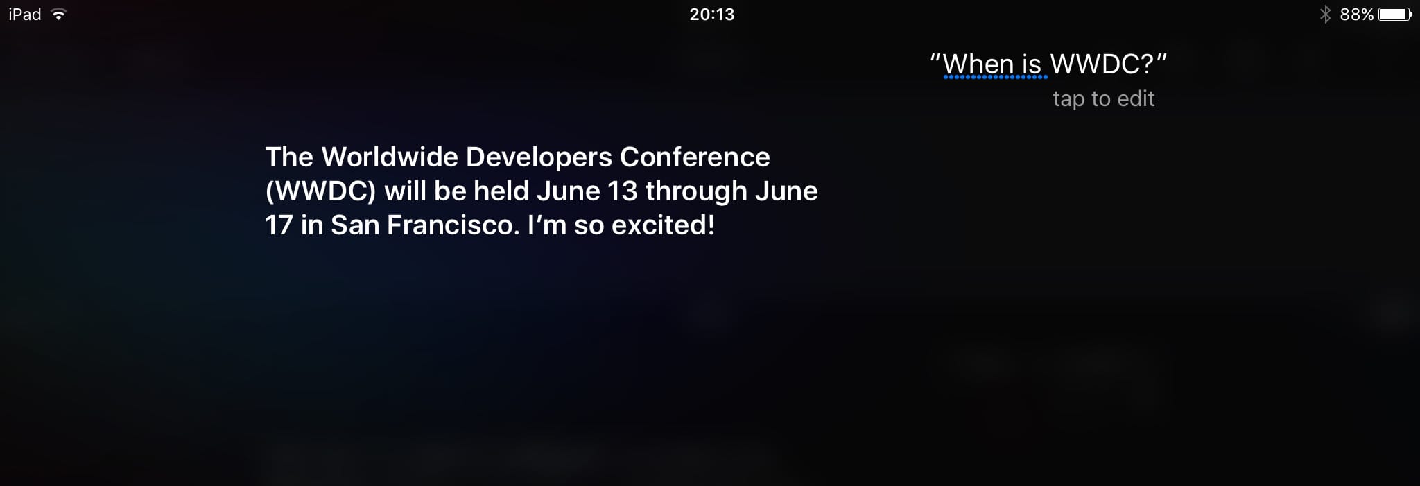 Zdjęcie okładkowe wpisu Siri zdradza datę tegorocznego WWDC