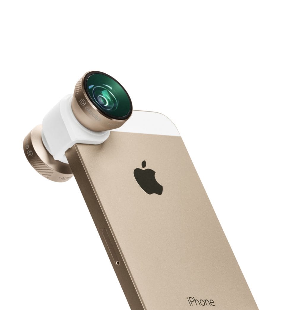 olloclip Gold 4-IN-1 on phone