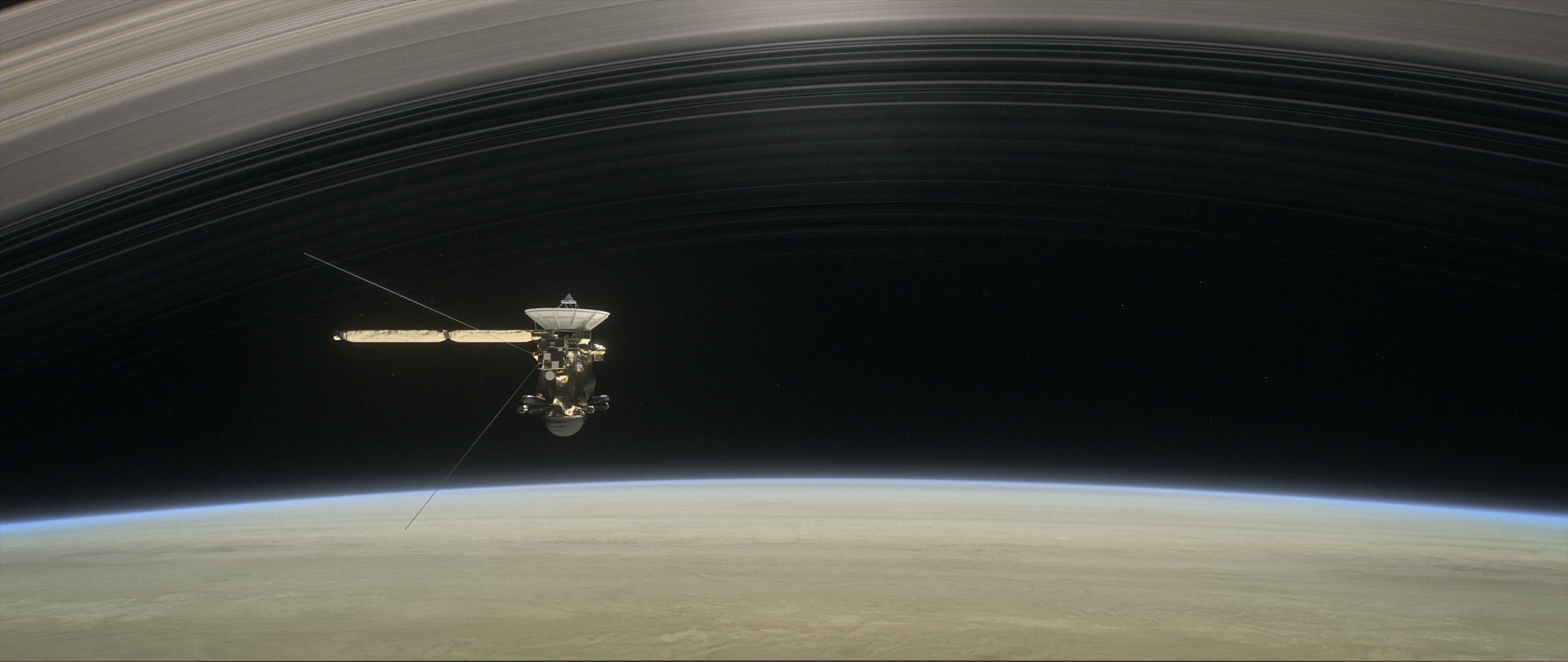 Zdjęcie okładkowe wpisu Koniec kosmicznej podróży sondy Cassini