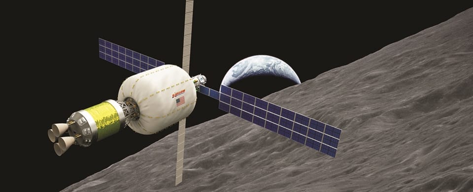 Zdjęcie okładkowe wpisu Dmuchana stacja kosmiczna na orbicie Księżyca w 2022 roku