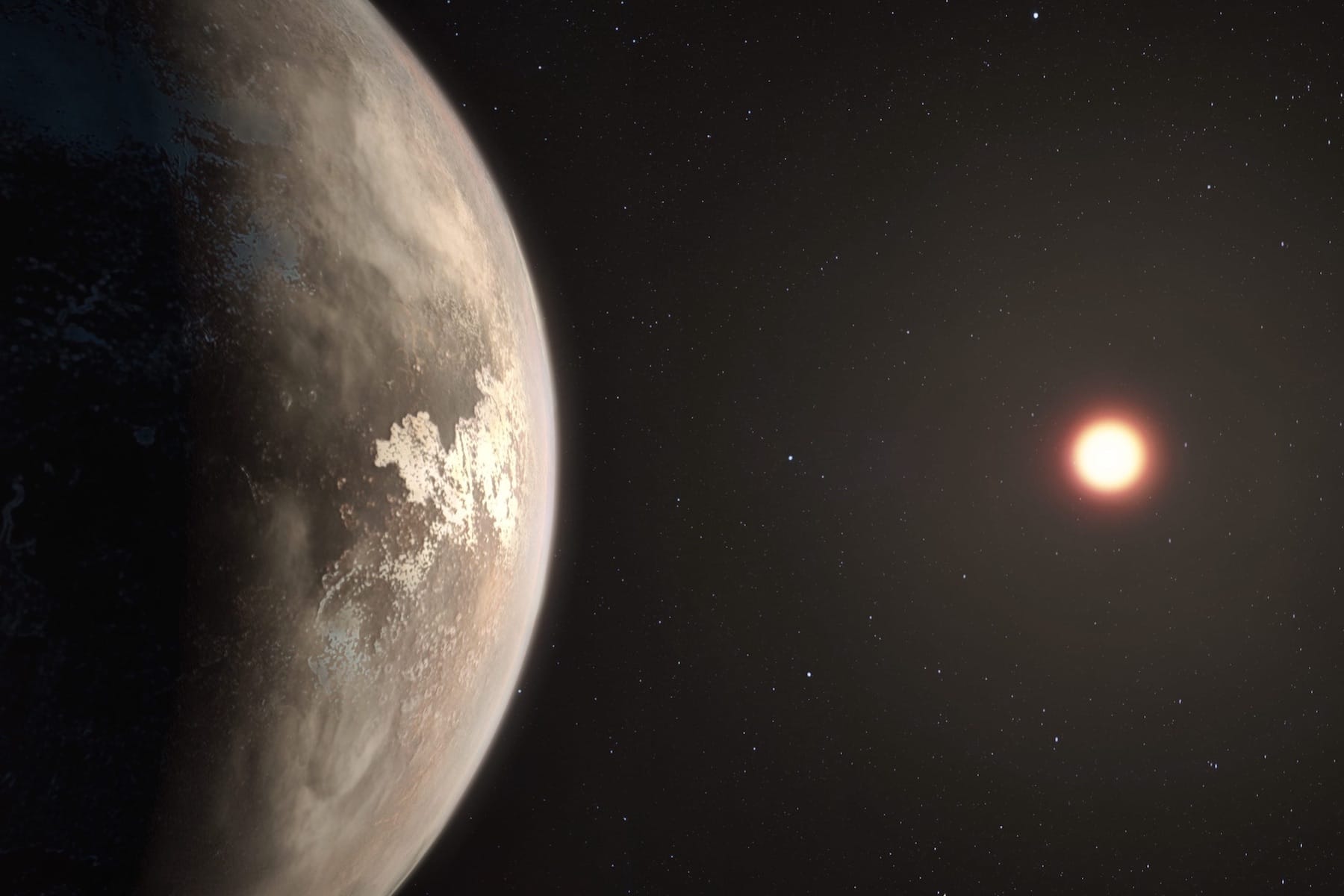 Zdjęcie okładkowe wpisu Ross 128 b – jedna z najbliższych skalistych planet poza Układem Słonecznym