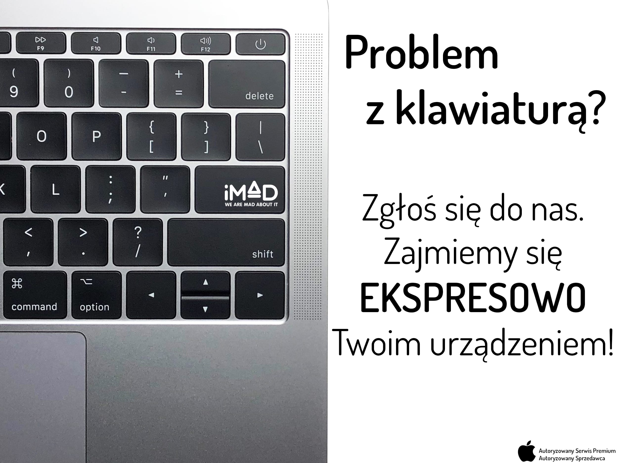 Zdjęcie okładkowe wpisu Ekspresowa wymiana klawiatury w MacBook i MacBook Pro w iMad