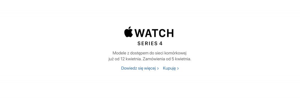 Zdjęcie okładkowe do wpis Apple Watch 4 LTE będzie dostępny w Polsce 12 kwietnia
