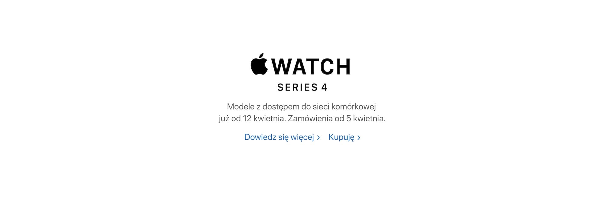 Zdjęcie okładkowe wpisu Apple Watch 4 LTE będzie dostępny w Polsce 12 kwietnia