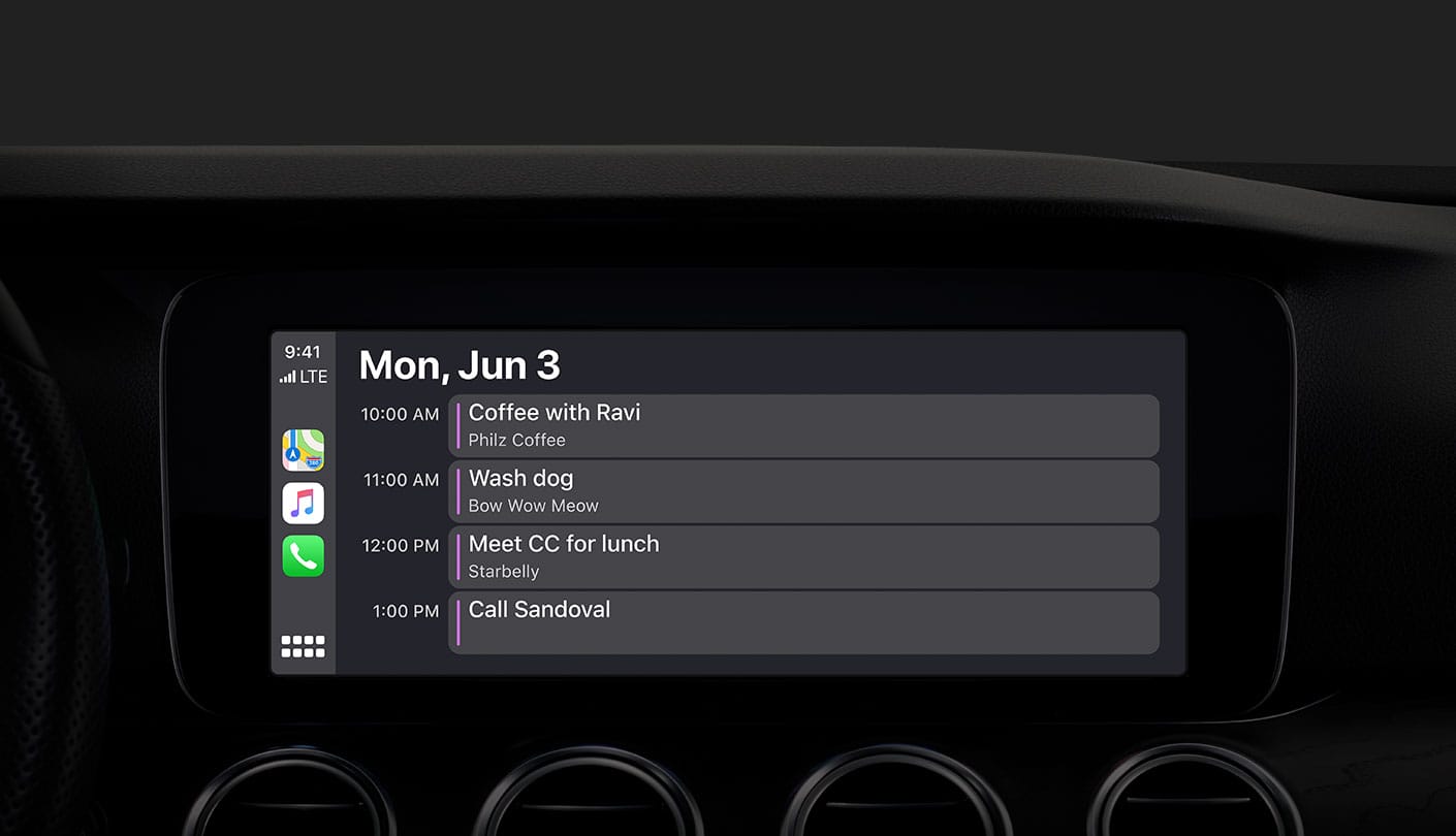 IOS 13 Carplay Calendar IMagazine