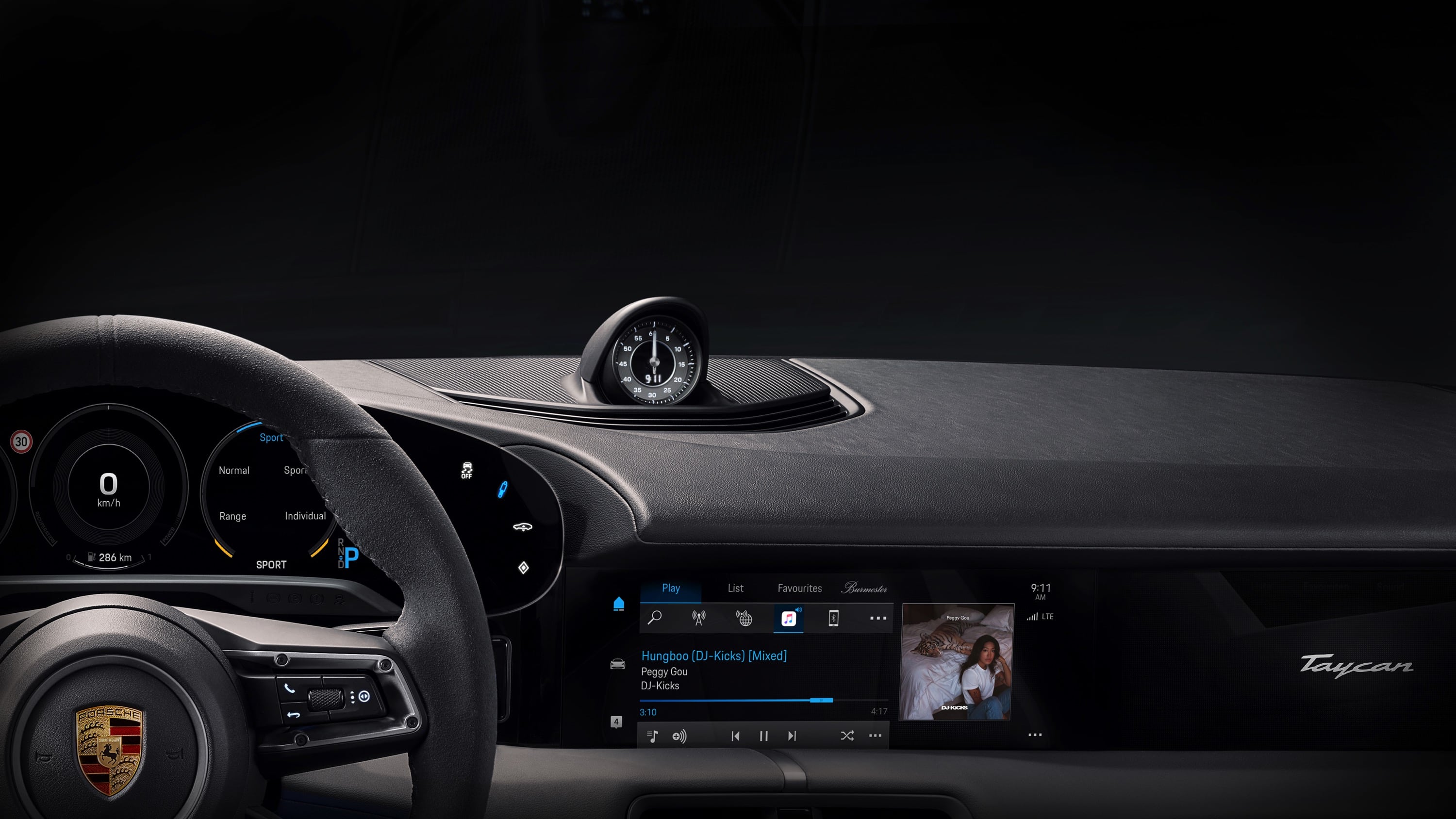 Zdjęcie okładkowe wpisu Apple Music na pokładzie Porsche Taycan; dodatkowo 3 lata streamingu danych będzie za darmo