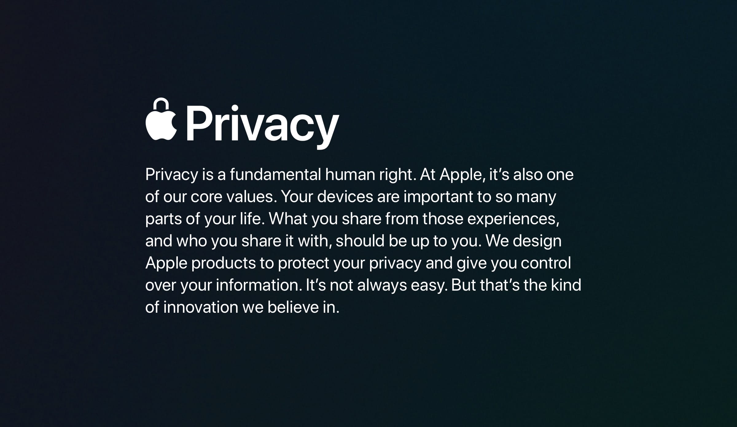 Zdjęcie okładkowe wpisu Apple odświeżyło swoją stronę informującą o prywatności