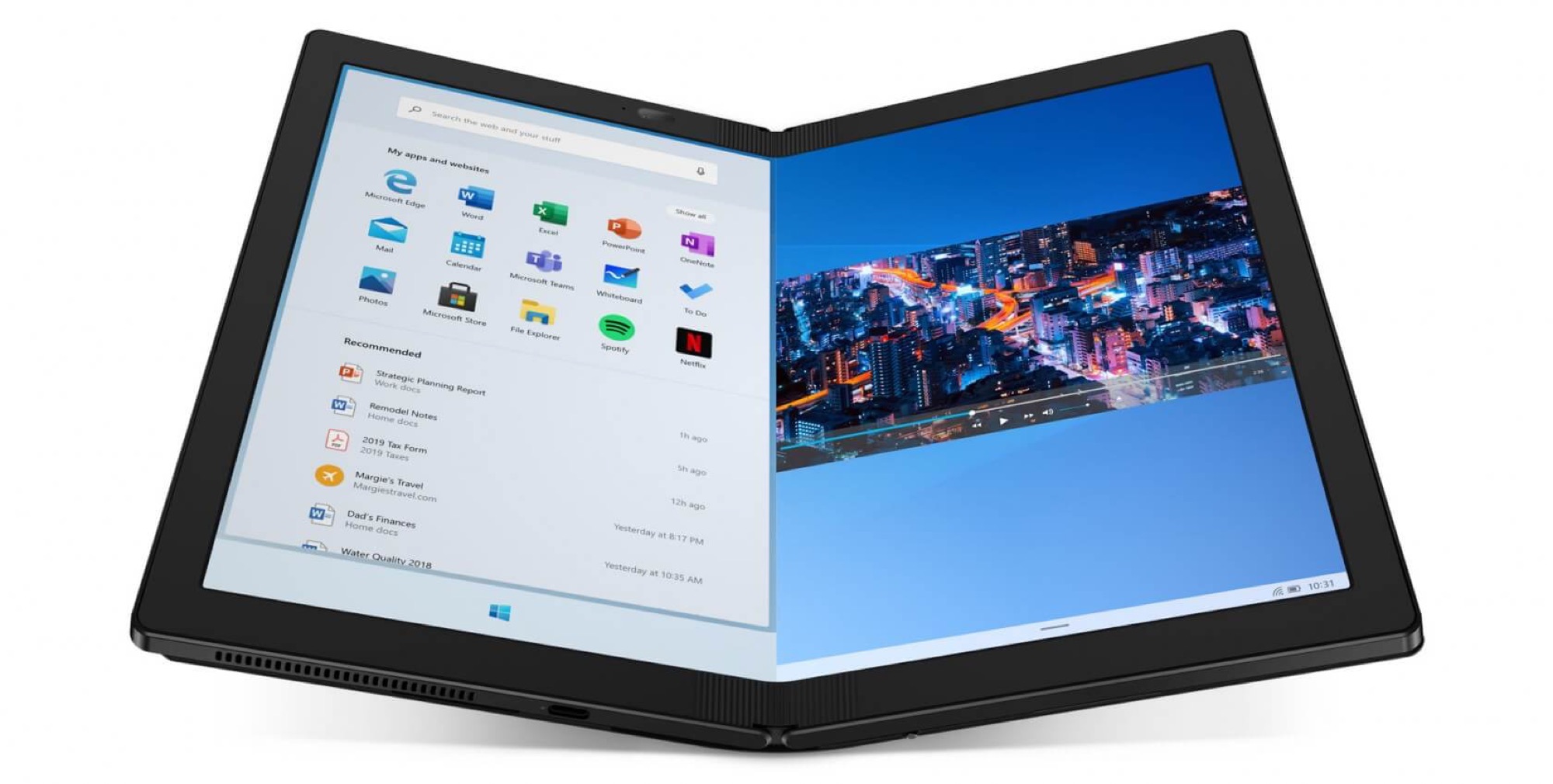 Zdjęcie okładkowe wpisu CES 2020: Lenovo prezentuje komputer będący składanym ekranem