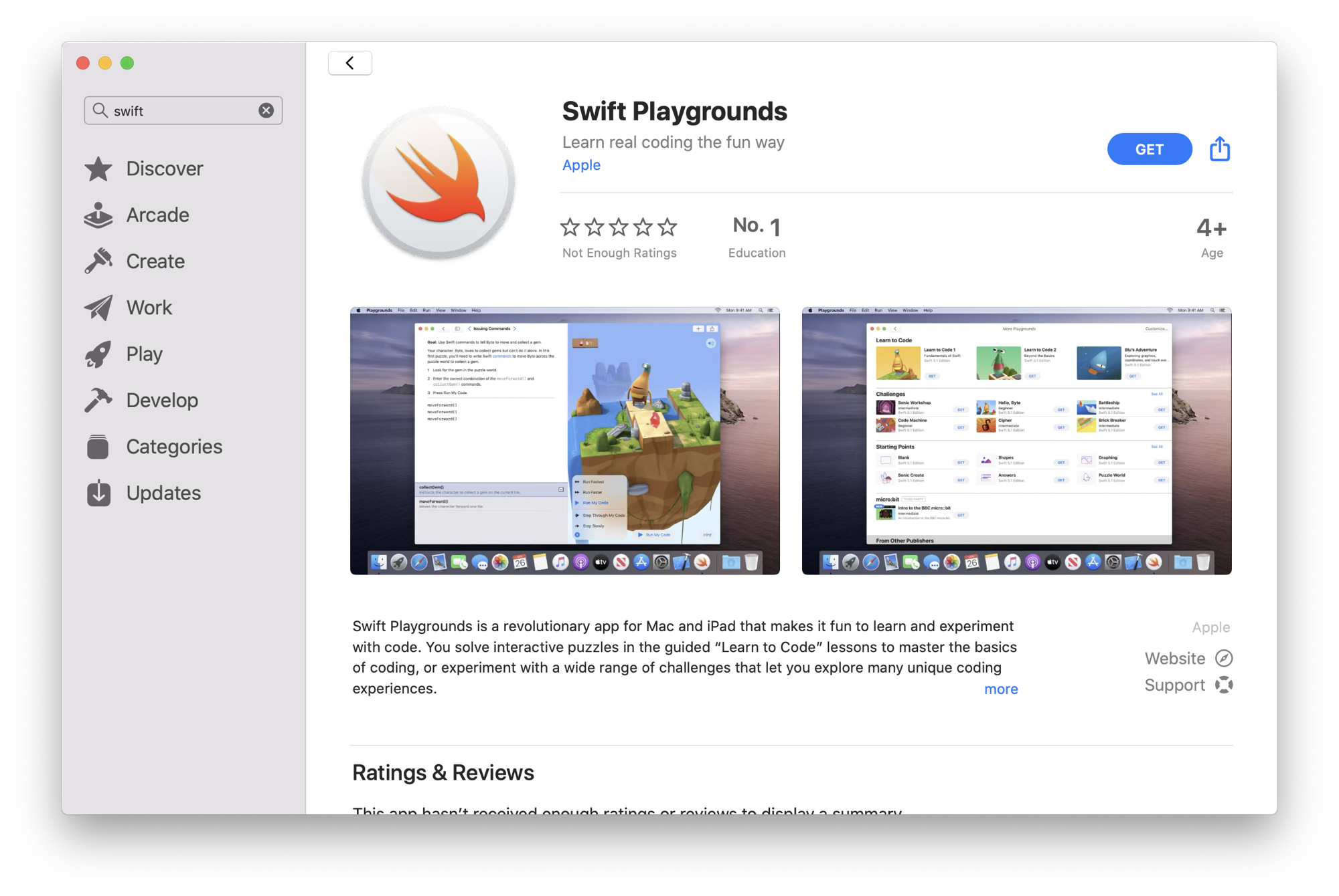 Zdjęcie okładkowe wpisu Apple udostępnia aplikację Swift Playgrounds dla macOS