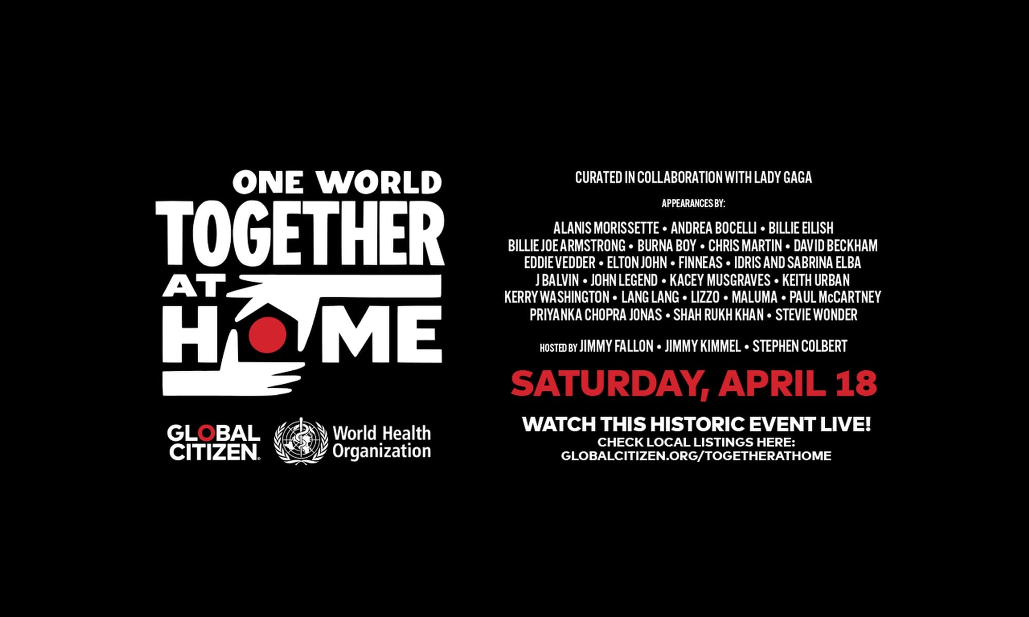 Zdjęcie okładkowe wpisu „One World: Together at Home” – największy koncert online w historii już 18 kwietnia