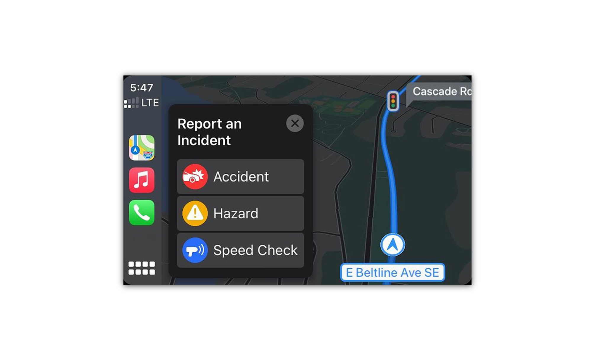 Zdjęcie okładkowe wpisu Apple Maps podaje teraz informacje o wypadkach i sprawdza prędkość (USA)
