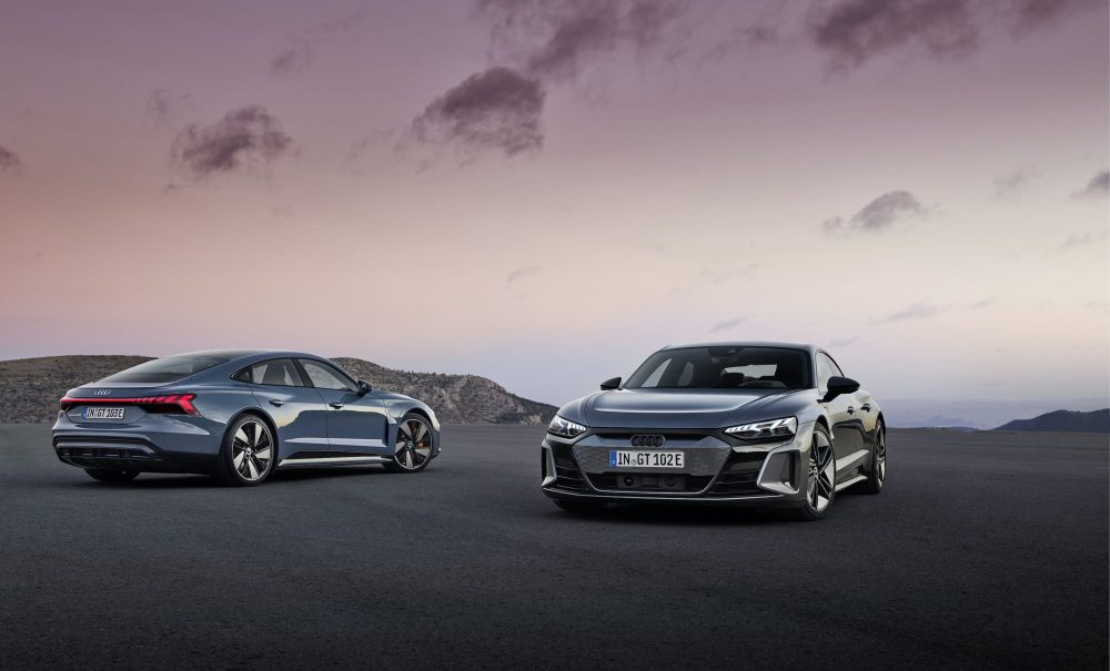 Zdjęcie okładkowe do wpis (Prawie) Wszystko o Audi RS e-tron GT i e-tron GT quattro – pełna specyfikacja techniczna i technologiczna
