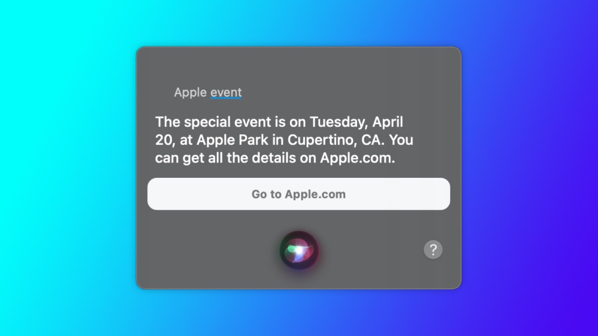 Zdjęcie okładkowe wpisu Wiosenny Apple Event odbędzie się 20 kwietnia – Siri podała datę!