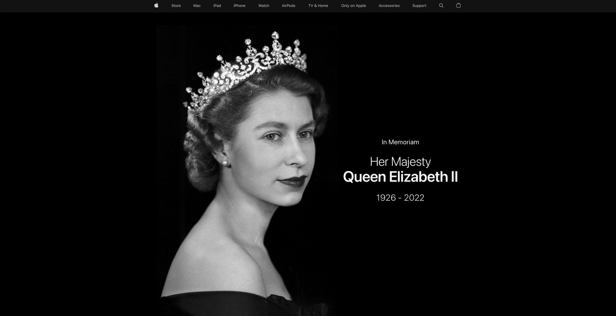 Zdjęcie okładkowe wpisu Apple upamiętnia Królową