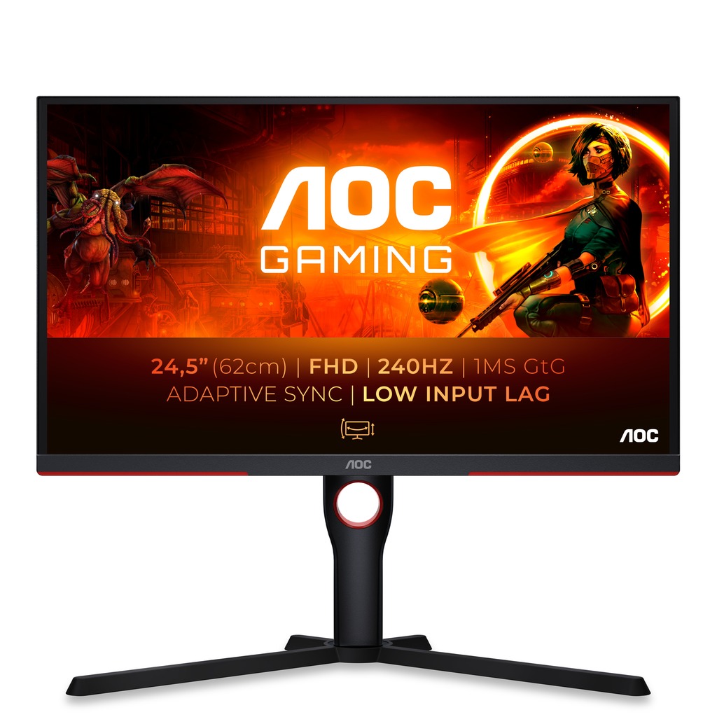 Zdjęcie okładkowe wpisu AOC Gaming 25G3ZM/BK – bardzo szybki i tani, nowy monitor dla graczy z panelem Fast VA