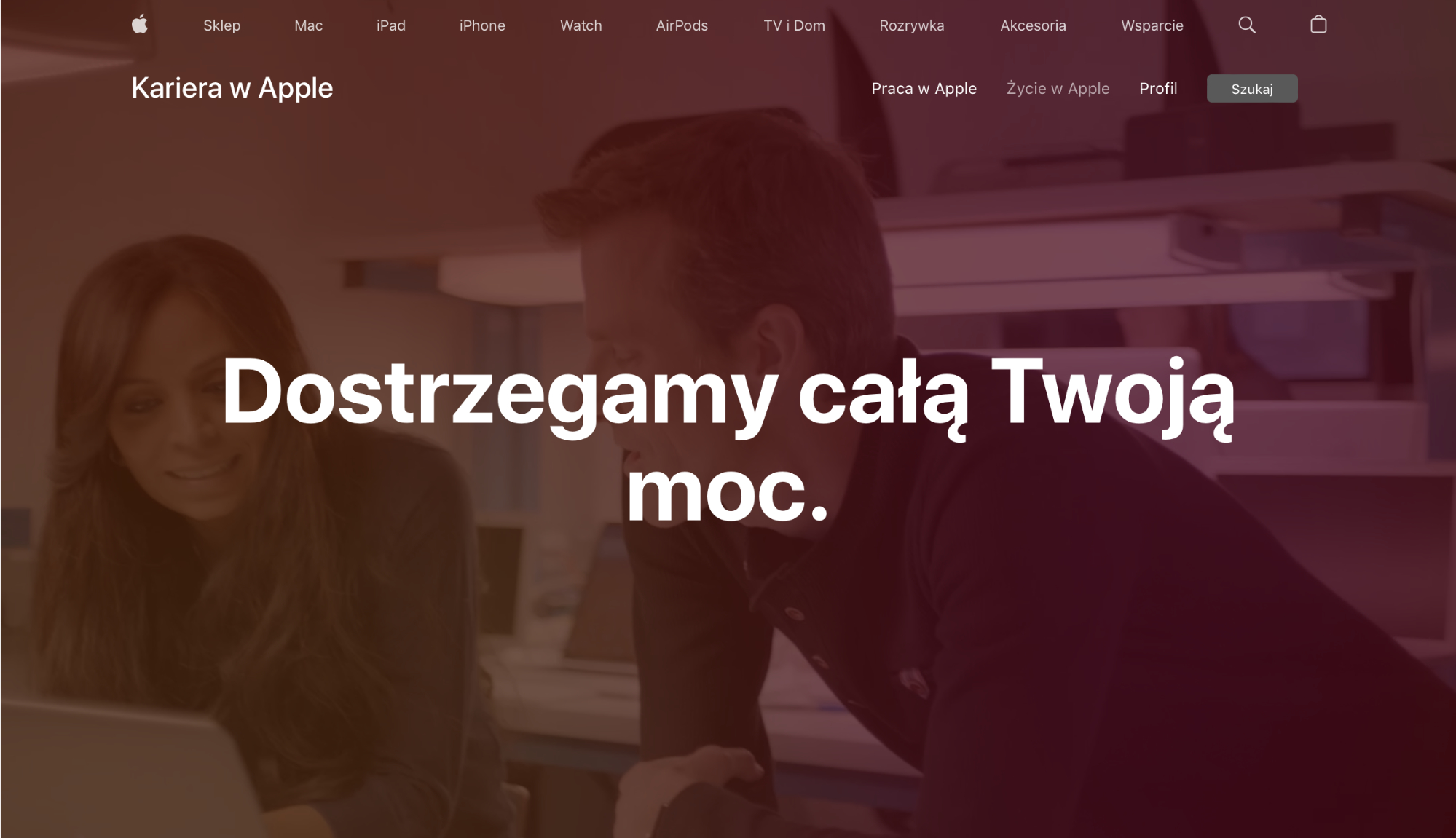 Zdjęcie okładkowe wpisu Apple uruchamia nową stronę z ofertami pracy w Polsce