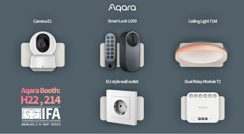Zdjęcie okładkowe wpisu IFA 2023 – Aqara z pięcioma nowymi produktami smart home prezentowanymi na targach w Berlinie