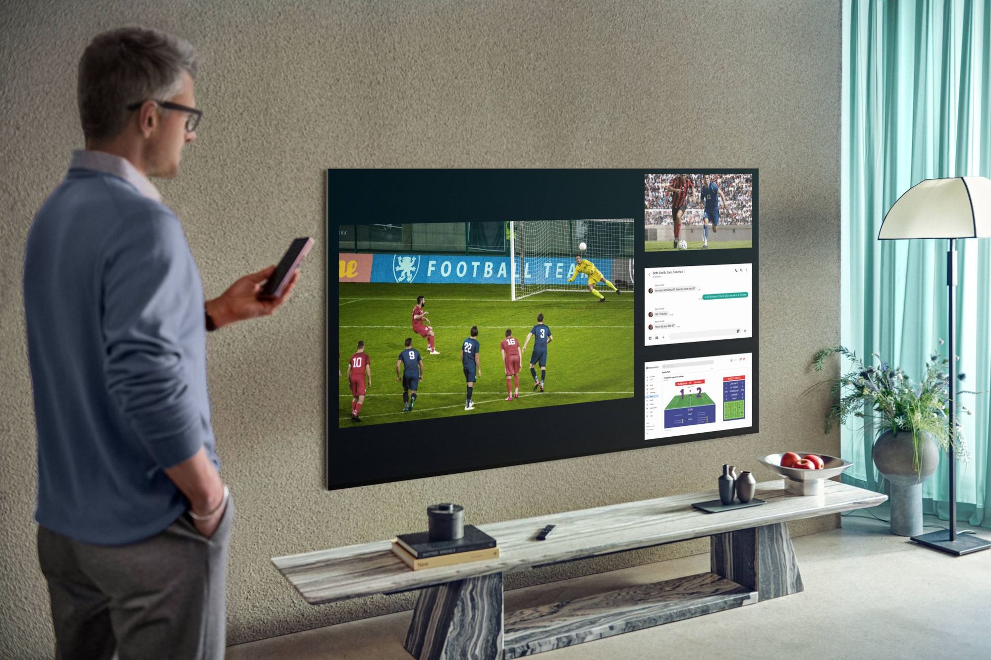 Zdjęcie okładkowe wpisu Dwie transmisje sportowe na jednym ekranie? Samsung ma na to sposób