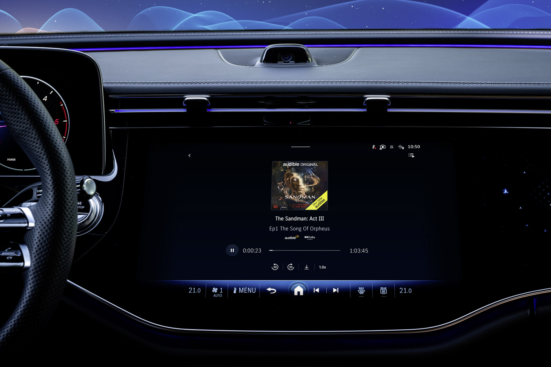 Zdjęcie okładkowe wpisu CES 2024 – Mercedes-Benz ogłasza współpracę z Audible i Amazon Music