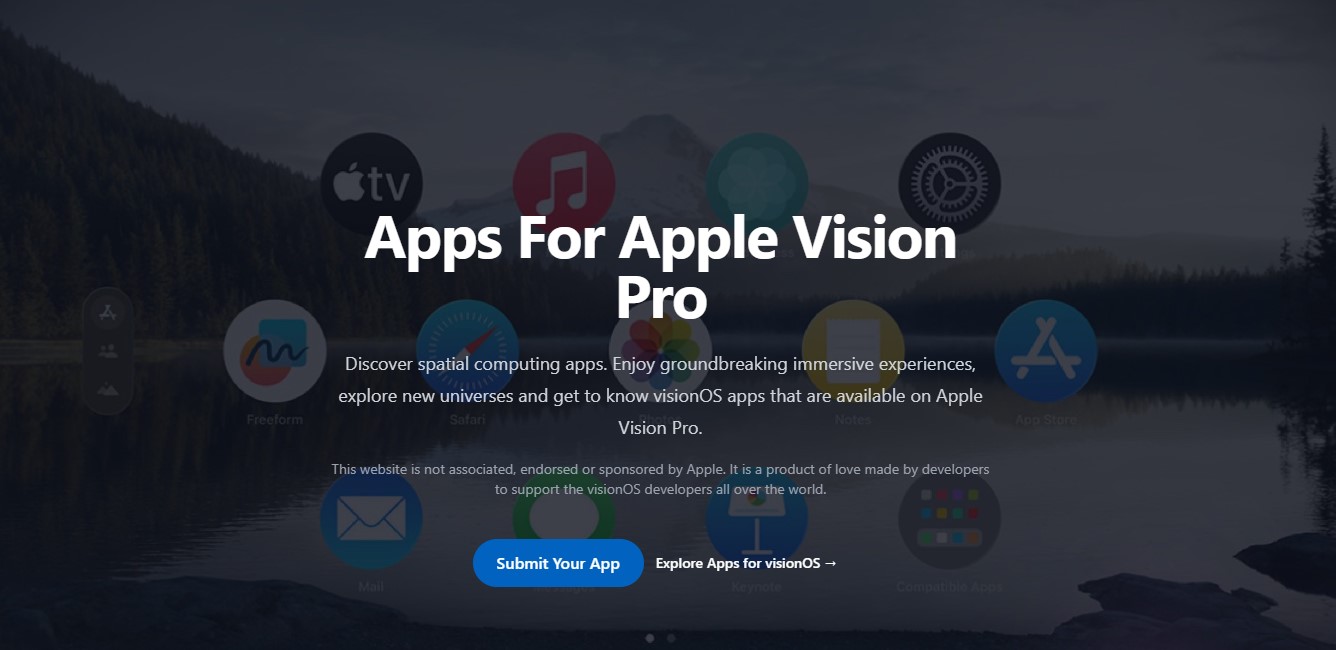 Zdjęcie okładkowe wpisu Nowa witryna ułatwi znajdywanie aplikacji dla Apple Vision Pro