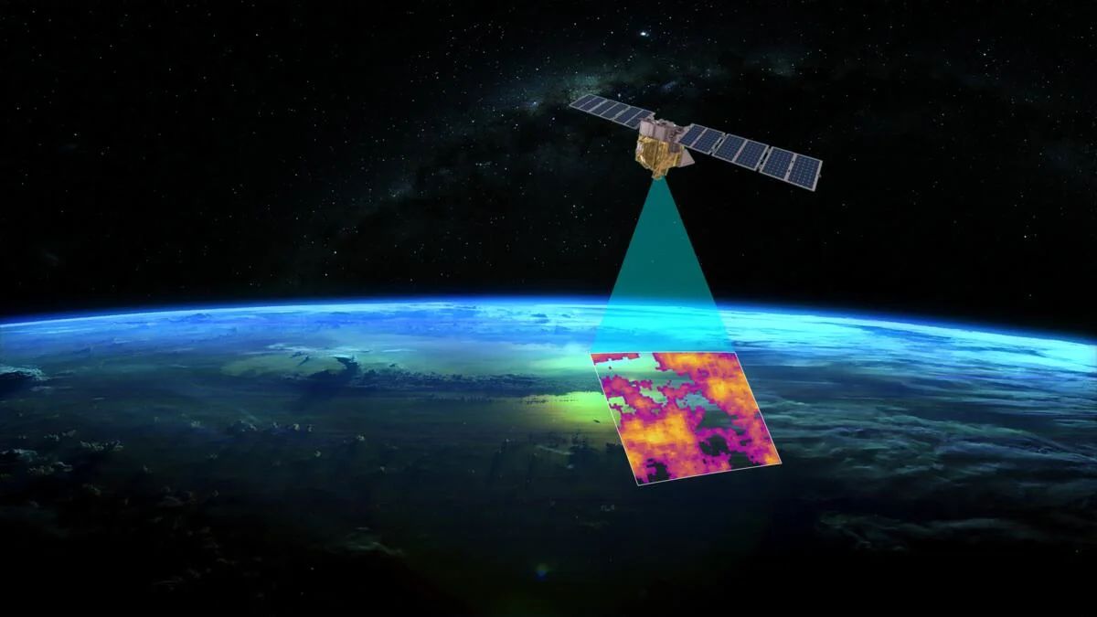 Zdjęcie okładkowe wpisu Google + Satelita + AI – cel: łatwiejsze wykrywanie wycieków metanu