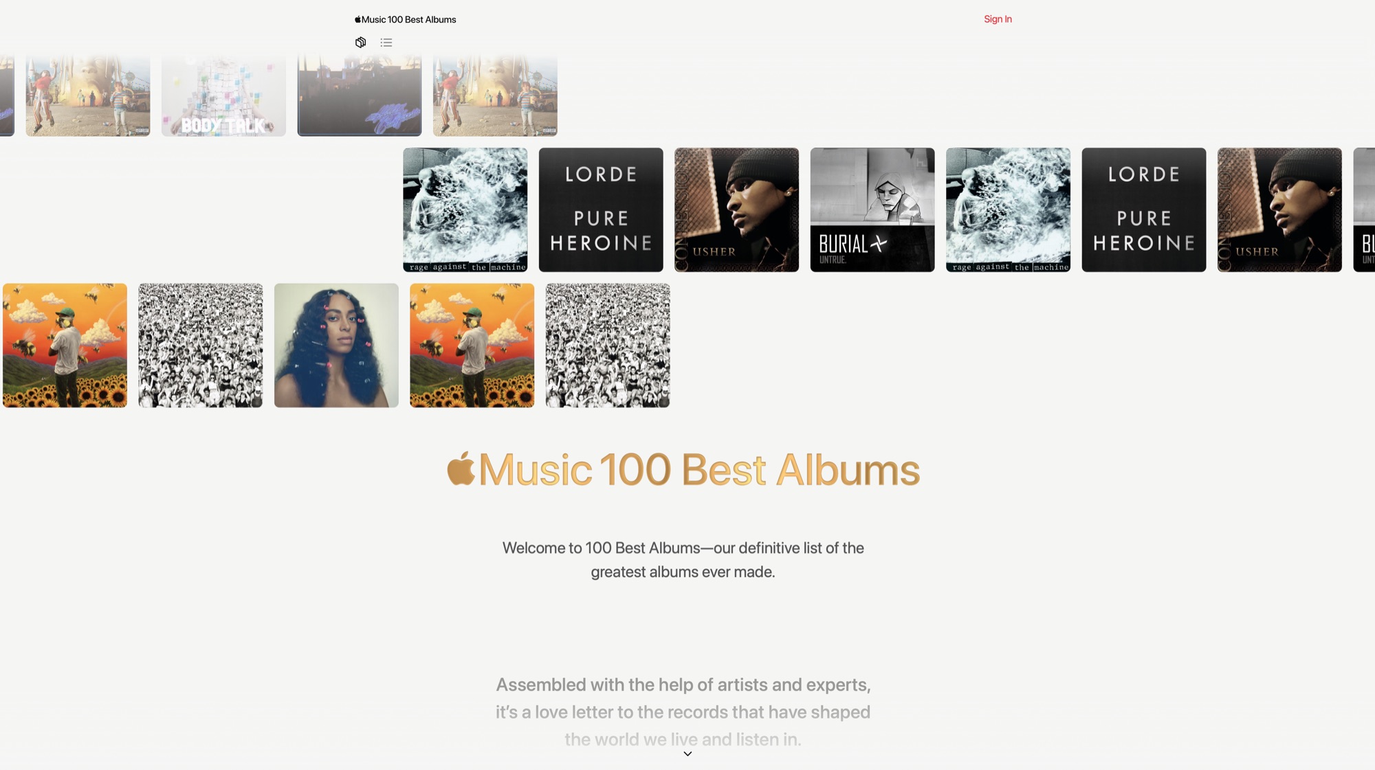 Zdjęcie okładkowe wpisu 100 najlepszych albumów muzycznych wg Apple