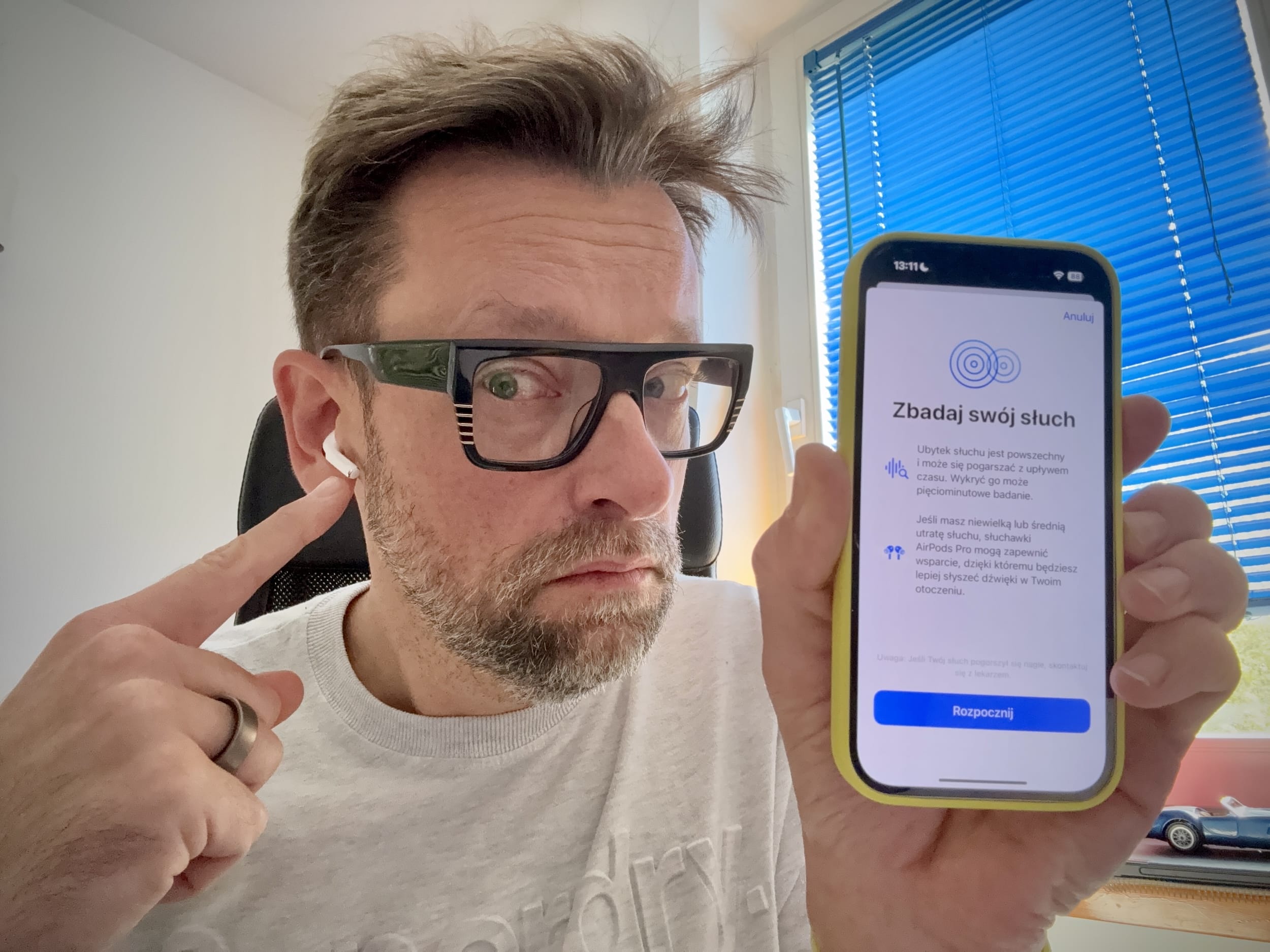 Zdjęcie okładkowe wpisu AirPods Pro 2 i nowe badanie słuchu