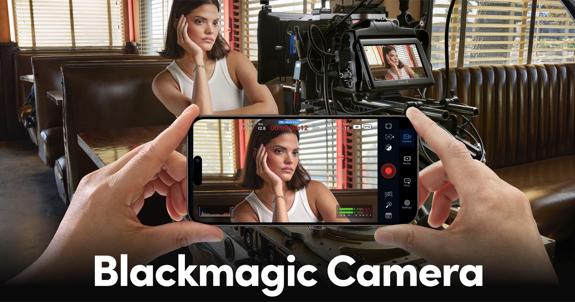 Zdjęcie okładkowe wpisu Aplikacja Blackmagic Camera na iPhone z obsługą Camera Control