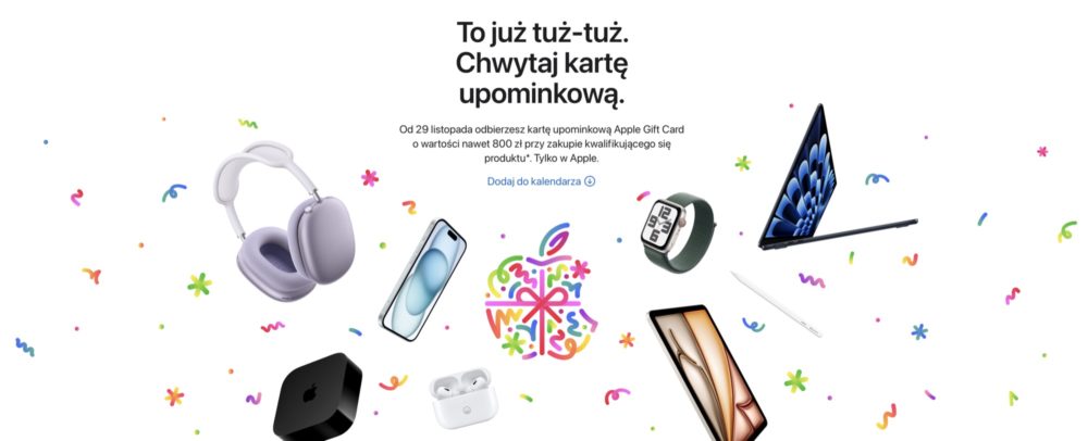 Zdjęcie okładkowe do wpis Świąteczna oferta Apple 2024