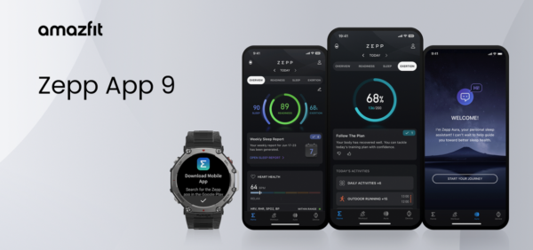 Zdjęcie okładkowe wpisu Sportowa aplikacja Zepp App w nowej odsłonie plus nowości w smartwatchach Amazfit