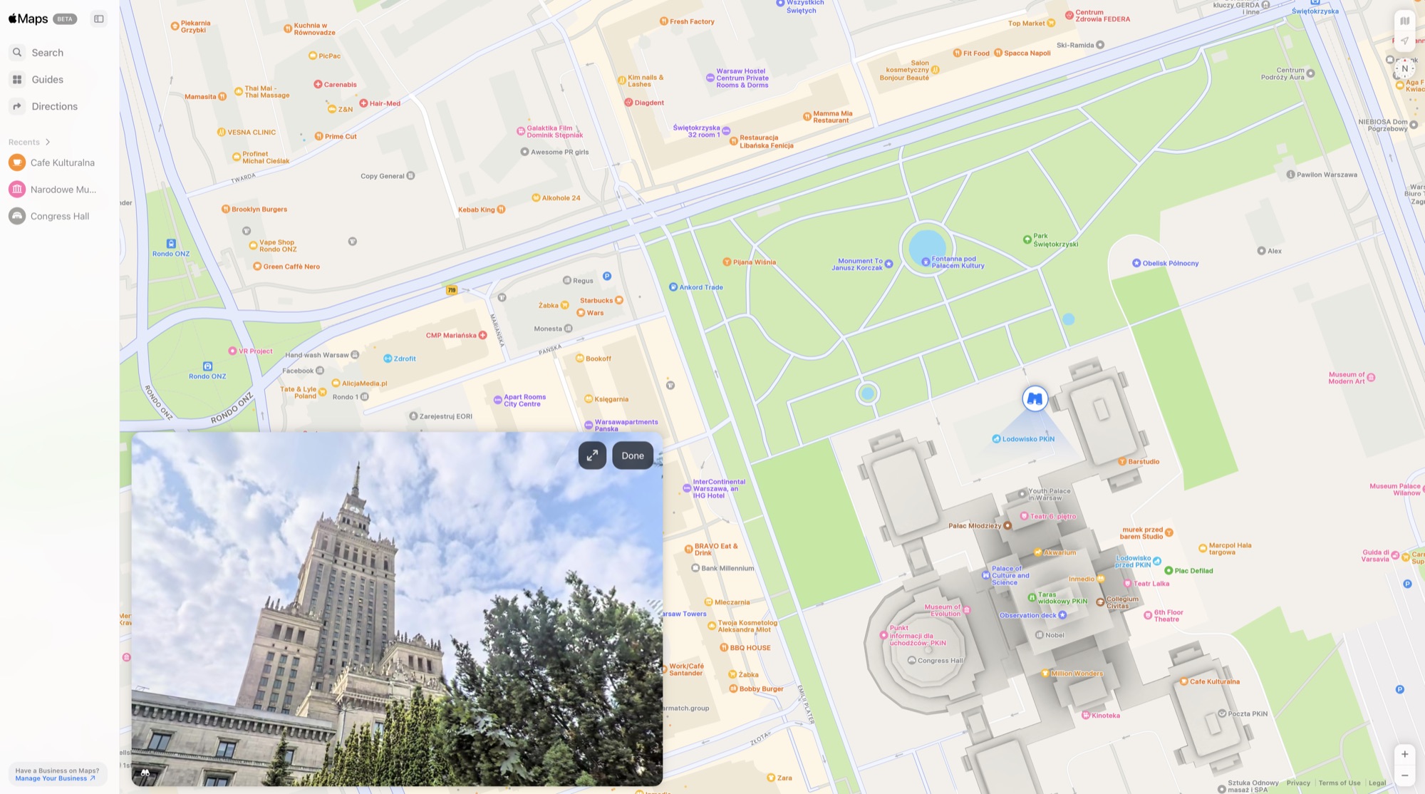 Zdjęcie okładkowe wpisu Apple Maps w przeglądarkach z funkcją Look Around