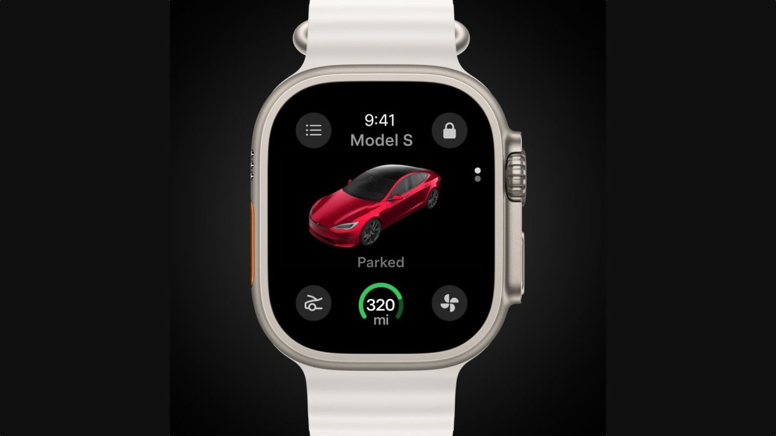 Tesla Apple Watch app