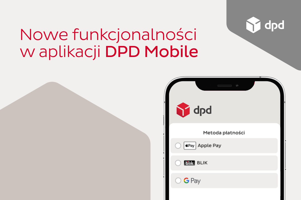 Zdjęcie okładkowe wpisu DPD Mobile z obsługą Apple Pay i Google Pay