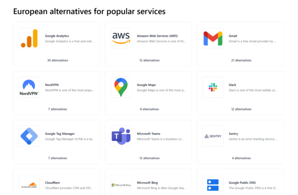 Europejskie alternatywy amerykańskich i rosyjskich usług cyfrowych