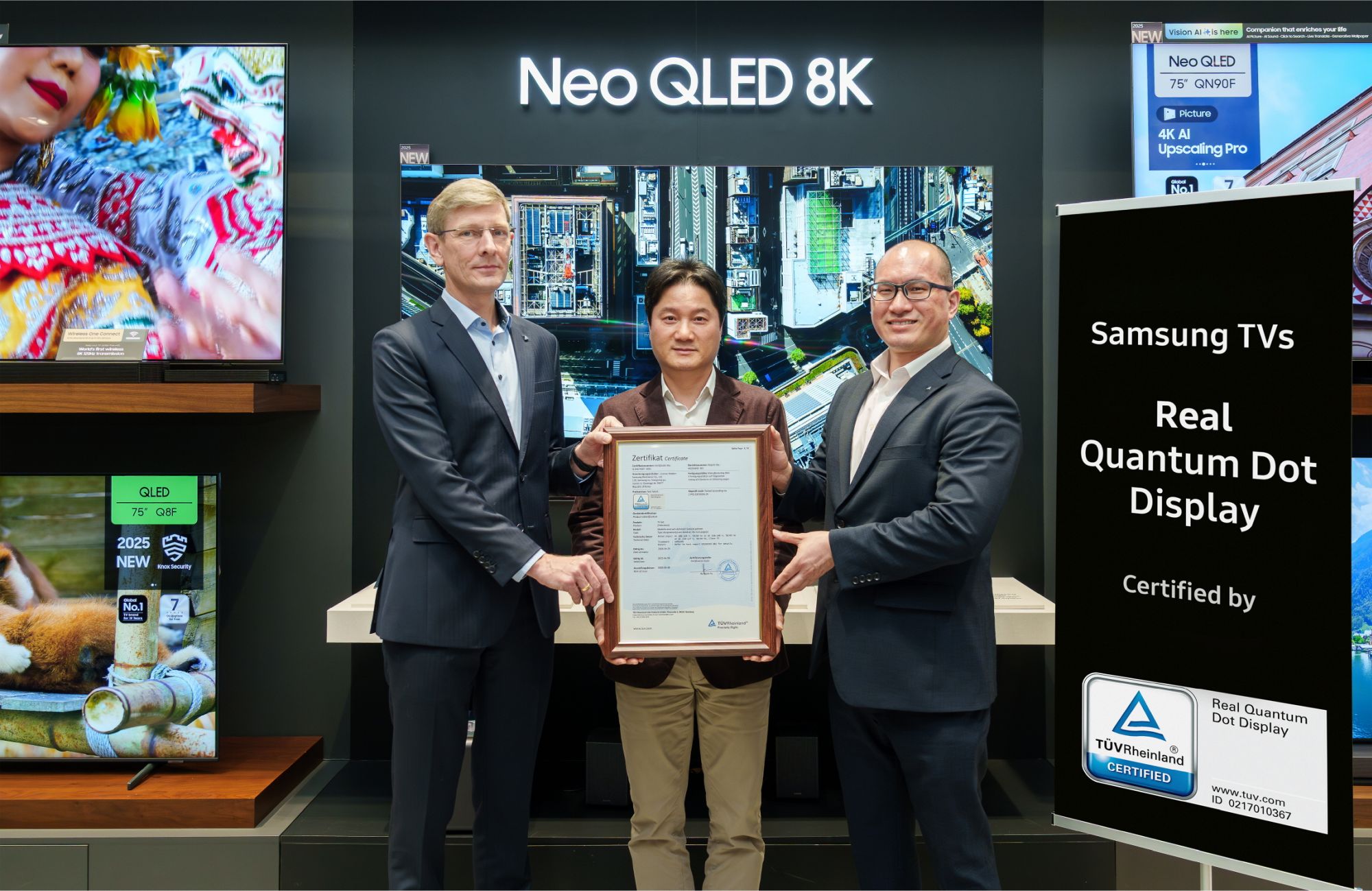 Telewizory Samsung QLED z certyfikatem Real Quantum Dot Display