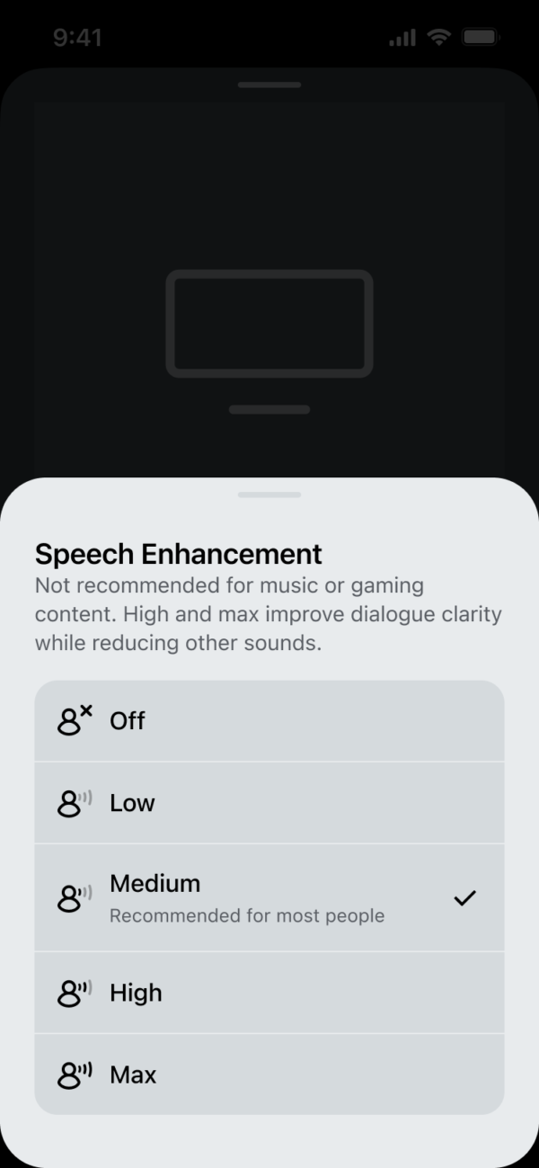 Sonos Arc Ultra Speech Enhancement