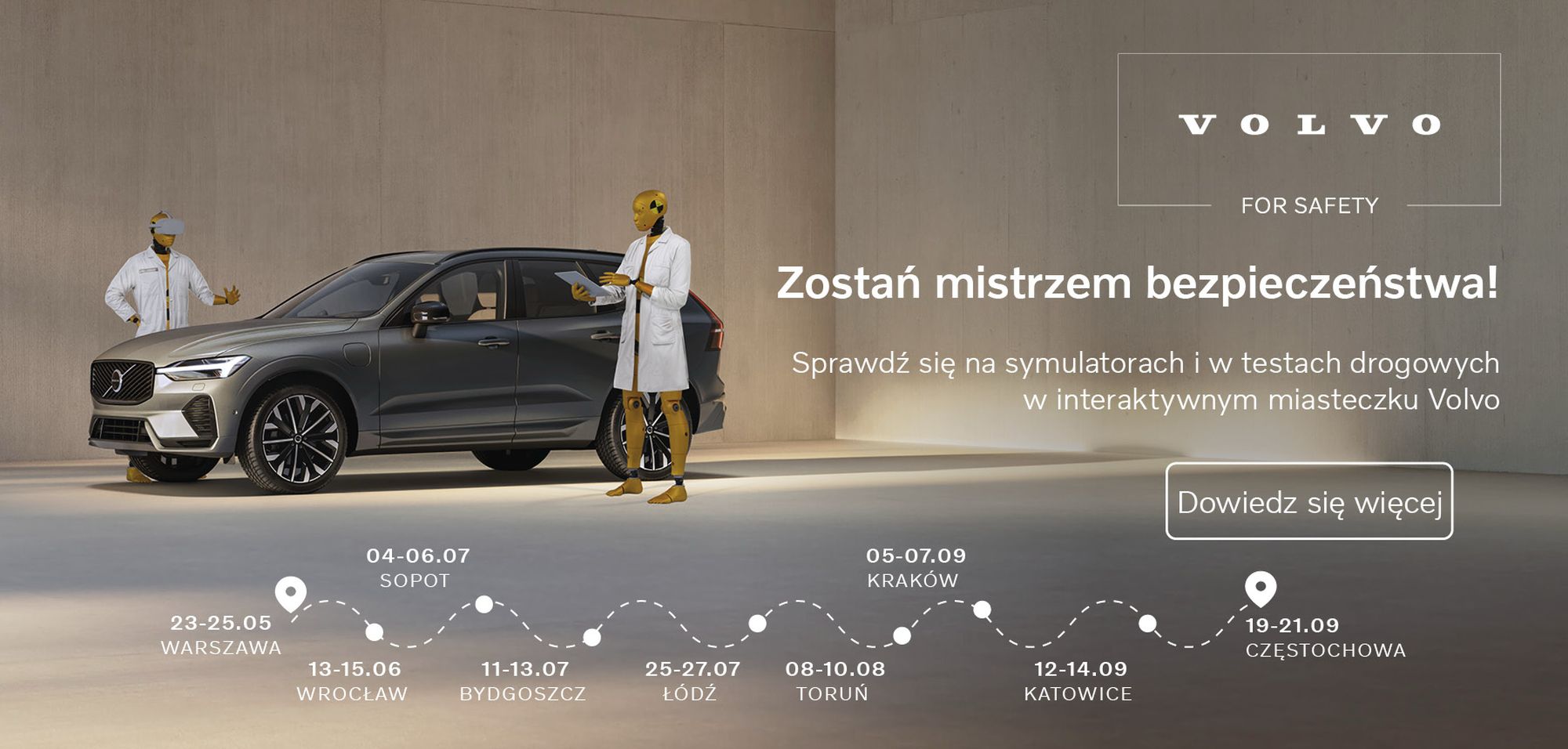 Zdjęcie okładkowe wpisu Ruszył konwój Volvo For Safety: zobacz kiedy będzie w twoim mieście!