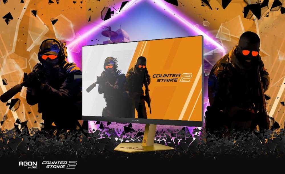 Zdjęcie okładkowe do wpis AGON by AOC prezentuje oficjalny monitor Counter-Strike 2. Piekielnie szybkie 610 Hz dla fanów e-sportu