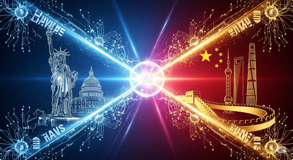 Zdjęcie okładkowe do wpis Wielka rywalizacja o AI. Chiny inwestują miliardy i omijają sankcje, by uniezależnić się od USA