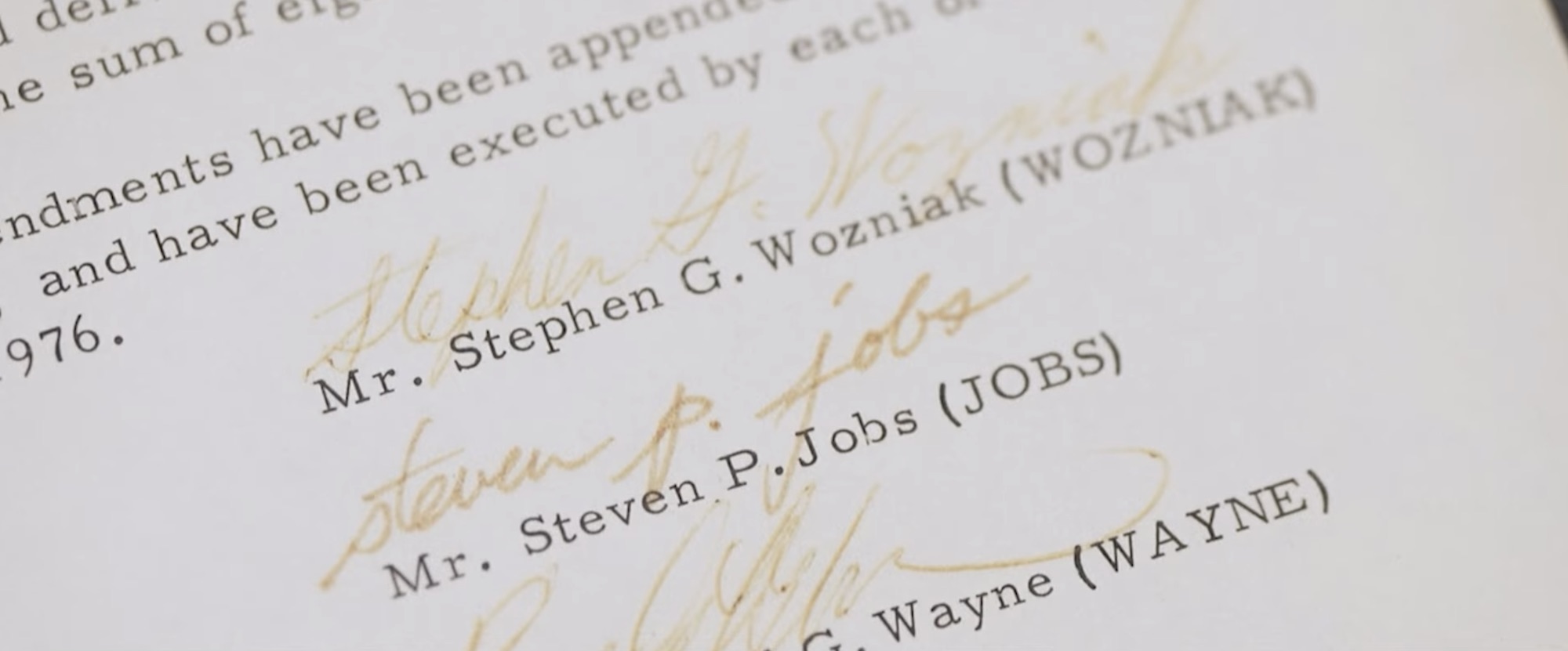 Kontrakt założycielski Apple trafi na aukcję