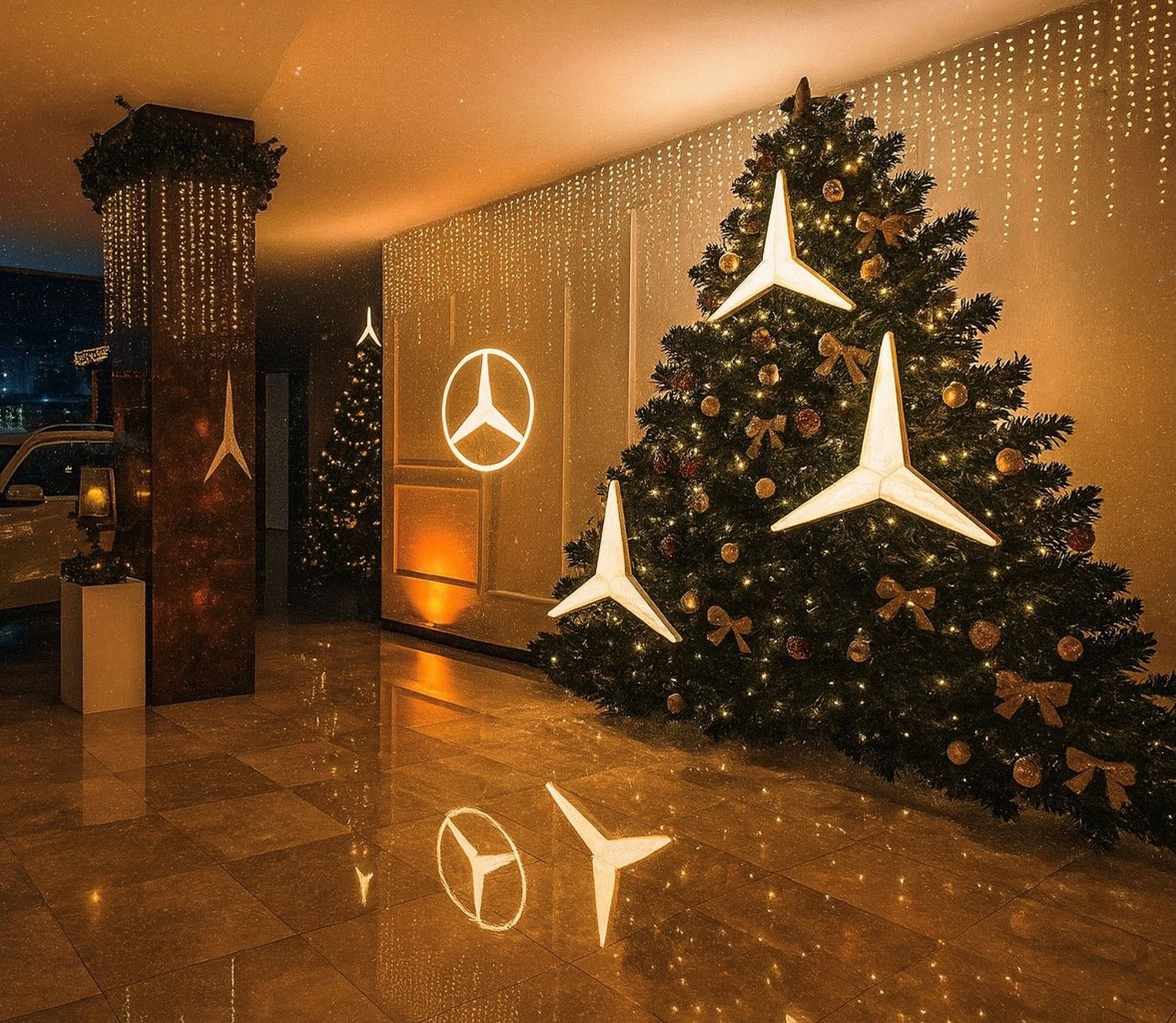 Jarmark Świąteczny Mercedes-Benz w Warszawie. Premiera elektrycznego GLC i atrakcje dla wszystkich przy Nowym Świecie